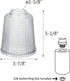 Aspen Creative 23526-60-1, 3-7/8" 5-1/8" Clear w/Grid Pattern Glass Shade for Lighting Fixture, Pendant, Vanity, Wall