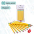 Mr. Pen Jumbo Pencils for Preschoolers, 10 Big Pencils and 1 Sharpener, Fat Pencils for Kindergarten Supplies