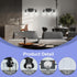 3-Light 18Inches E26 Bulbs Black Bathroom Lights Over Mirror, Anti-Rust Vanity Lighting Fixture for Bathroom, Modern