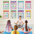 gisgfim Exercise Posters Stretching Yoga Workout Poster Physical Educational Fitness Decoration Physical Bodyweight