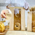 Packaging 50Pcs 13.7x8.2x3.5in Paper Bread Bags for Homemade with Window, Twist Tie&Sticker Ideal for Sourdough Bread