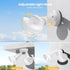 2-Pack 300W (Bulbs Onforu Adjustable Twin PAR Holder, Outdoor Flood Light Fixture Max Not Included), Switch Controlled