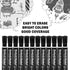 Dabo&Shobo Dry Erase Markers, Bulk Pack of 72 Count, Low Odor Ink, Chisel Tip, Black Whiteboard Markers for School