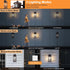 16" E12 Bulbs, 2 Pack) Motion Sensor Outdoor Wall Lights, Waterproof Large Exterior Sconce, Compatible with Base Modern