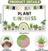 ZOiiWA 98 Pcs Summer Greenery Bulletin Board Decorations, Plant Kindness Set for School Home Office Wall Decor
