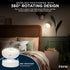 360 4000K iHome Rotating Motion Sensor Puck Light, Auto Mode & Always On Mode, Magnetic Detachable Base, Warm Glow