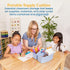 ECR4Kids 3-Compartment Storage Caddy, Supply Organizer, Earthtone, 6-Pack