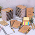 Employee Appreciation Gifts: 20 Spiral Notebooks with Sticky Notes, Thank You Journals, Inspirational Bamboo Ballpoint