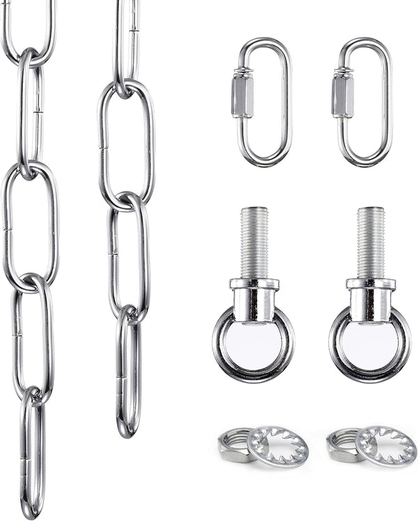Mr.Color Chrome Metal Heavy Duty Chandelier Chain - 6 Feet Accessory Chain for
