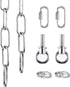 Mr.Color Chrome Metal Heavy Duty Chandelier Chain - 6 Feet Accessory Chain for