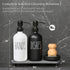 MOMEEMO Soap Dispenser for Kitchen Sink Comes with Stainless Pumps, Instant Dry Tray, and Dish Scrub Brush, Suitable