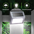 XLUX Solar Powered Lights for Deck Steps, Outdoor Waterproof LED Lamp, White Light 2 Pack