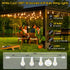 100FT 32 Dimmable A39 Bulbs(2 Larkvue Outdoor String Lights, LED Patio Lights with Waterproof Shatterproof Hanging