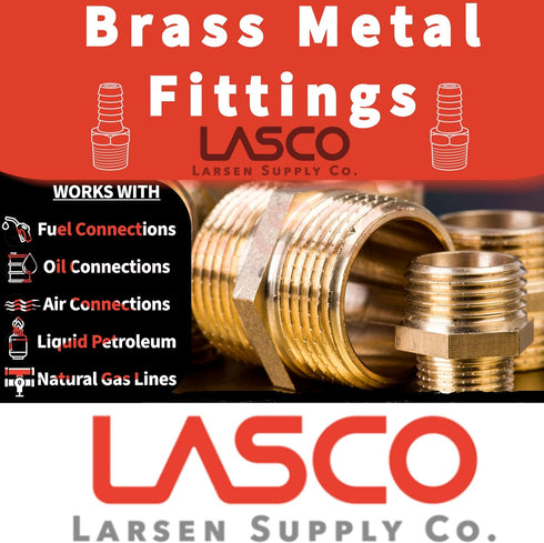 LASCO 17-4627 3/8-Inch Flare by 1/8-Inch Female Pipe Thread Brass Adapter