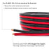 10 (25 Gauge Pure Copper Red Black Bonded Cable True AWG (American Wire Guage) OFC for Car Audio Power Amplifier