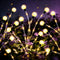 SEEWELUMI Solar Garden Lights Outdoor Decor(2pack,56LED) Upgraded Solar Swaying Light for Garden Decorative,