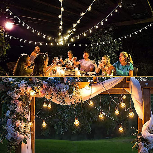 G40 LED Replacement Light Bulbs, 25 Pack, 0.6W Shatterproof Globe Bulb, E12 Candelabra Base, Dimmable for Outdoor