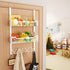 16 2 SWTYMIKI Over The Door Hook with Hooks & Mesh Baskets - Heavy Duty Over The Door Organizer Hanger for Towels