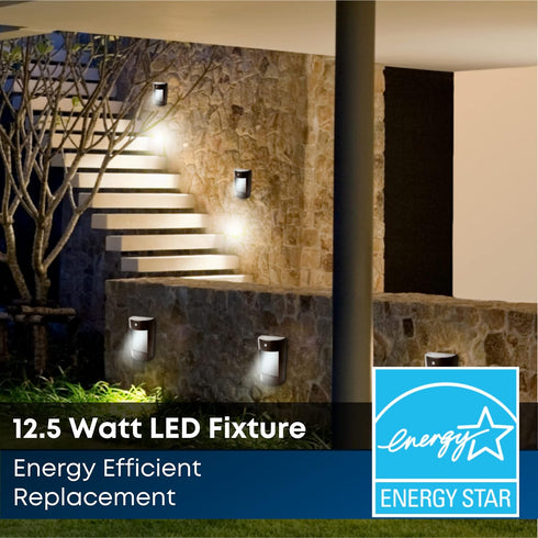 12W 250 5000k S8PHMWM/850/DD/BZ/HD Feit Electric Dusk to Dawn Outdoor Wall Sconce, Half Moon Wall Mount Light Fixture