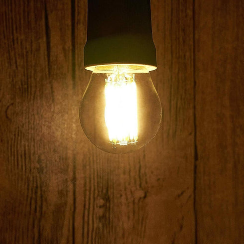 G45 LED Edison Bulb Dimmable 4W, 40W Equivalent Warm White 2700K Clear Glass E26 Base, 4 Pack