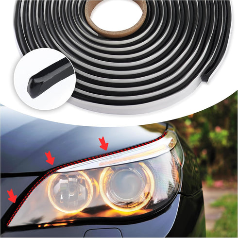 13FT Car Headlight Sealant Butyl Tape, Universal Butyl Sealant Tape for Car Accessories