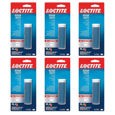 Loctite Epoxy Multi-Purpose Repair Putty, 2 oz Stick, 6 Pack