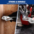 2-Piece Set, 6.5 Inch 10 Inch WORKPRO Locking Pliers Long Nose & Curved Jaw, CR-MO Steel Construction with Adjustable