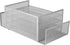Mind Reader Desktop Organizer, File Storage, Paper Tray, Metal Mesh, 16.75"L x 9.15"W x 6"H, Silver
