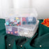 BTSKY 4 Pack Photo Storage Boxes for 4"x6" Pictures, Greeting Card Organizer with Removable Divider for Craft Storage