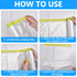 LLPT Tape and Drape, 25.6 x 66 Ft, 2 Pack Pre-Taped Masking Film for Painting Protection