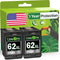 Limeink Remanufactured Ink Cartridge Replacement for HP 62xl Black Combo Pack for HP Envy 7640 Printer