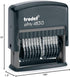 Trodat 13-Digit Self-Inking Numberer Rubber Stamp, 0.125" x 1.3", Non-Customizable, Black