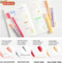 Shuttle Art Bible Highlighters and Pens, 33 Pack Bible Journaling Kit, Gel Highlighters and Bible Tabs with Storage Bag