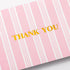 50 Pack Crisky Pink Thank You Cards with Envelopes, Lattice Polka Dot Thank You Cards Bulk for Baby Shower, Birthday