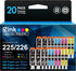 E-Z Ink Compatible Ink Cartridge Replacement for Canon PGI-225 CLI-226 (20 Pack: 4 Large Black, 4 Cyan, 4 Magenta, 4