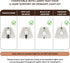 Wicker Seagrass Lamp Shade, Rustic Farmhouse Bell Lampshade Replacement for Table and Floor Lamps, Rattan Pendant Light