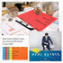 Yeaqee 50 Pcs Durable Real Estate Listing Folder - Pre Printed Right Panel, 5 Colors, Agent Planner with Checklist
