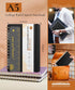 Lined Spiral Notebook Journal, 160 Numbered Pages A5 College Ruled, Plastic Hardcover for Work School