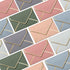 Invitation Envelopes, 60-Pack 4x6, Gold Foil Bordered Colored Envelopes, A4, 4 1/4 x 6 1/4 Inches