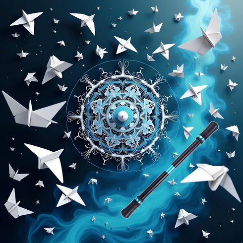 Cauaoa Black Spinning Pen Rolling Finger Rotating Gaming Trick Pen Mod Refill Stress Releasing Brain Training