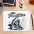 FGFK 9.5x7.9 Inch Funny Shark Skeleton Mouse Pad, Stay Positive Inspirational Mouse Pads for Work Wireless Mouse