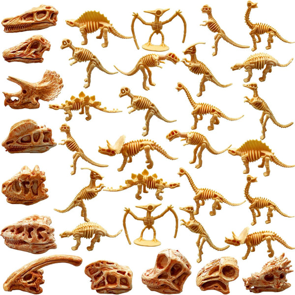 PPXMEEUDC 35PCS Dinosaur Fossil Skeleton Dinosaur Skeleton Toys Dino Sand Dig Party Favor