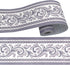 Yifely Moistureproof PVC Wallpaper Border, Peel & Stick Scroll Wall Borders Sticker for Home Decor