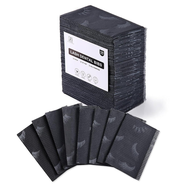 Lashing Dental Bibs Disposable Pack of 125, Lash Pillow Cover of Lash