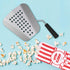 Poppy's Large Aluminum Popcorn Scoop - Kernel Sifting Speed Scoop for Home and Commercial Use