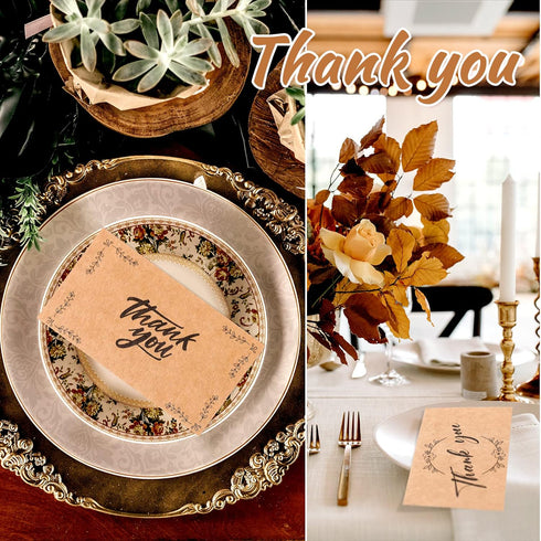 Outus 1200 2 3.5 Inches Package Pcs Mini Thank You Cards Small Business Thank You Cards Bulk x Business Stock for Your