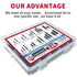 326PCS Roll Pin Set, 24 Sizes Spring Dowel Tension Roll Pins Assortment Kit for Home Improvement