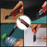 HAUTMEC 25mm Heavy-Duty Utility Knife with 10pcs Blade Set, Multi-Purpose Snap-off Cutter, Reinforced Handle