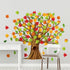 Gersoniel 90 Pieces Classroom Tree Bulletin Board Set, Fall Tree Decoration with Conversation Heart Leaves Cutouts
