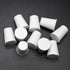10 Pcs White Solid Rubber Stoppers 2# Tapered Lab Rubber Plugs for Sealing, 20mm x 15mm x 26mm